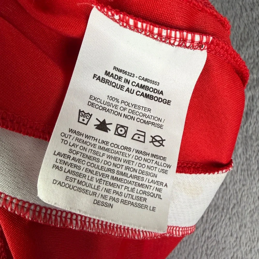 Nike Dri-FIT Basketball Shorts Red White Big Swoosh Men's XXL DH6763-657